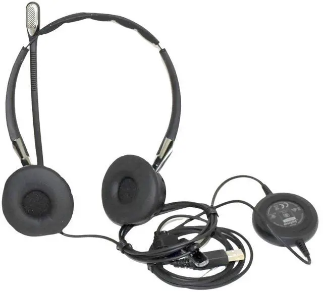 Alt view image 2 of 6 - Jabra Enterprise Biz 2400 II Duo Bluetooth Enabled USB Headset 2499-823-209