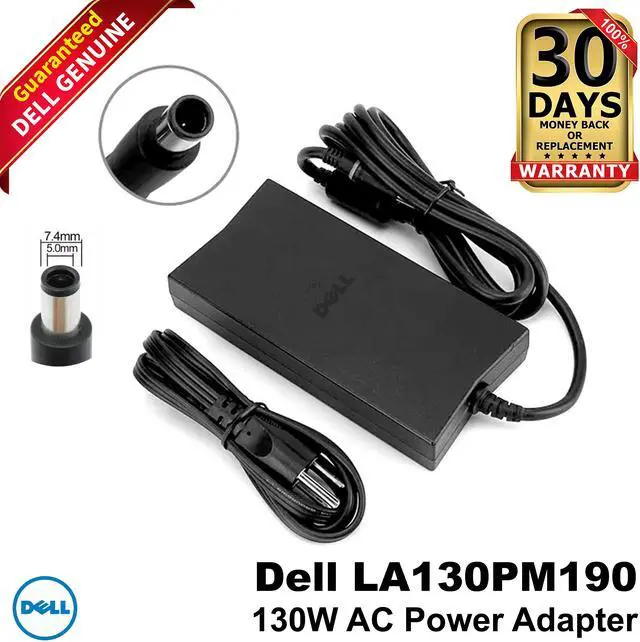 Main image of Dell LA130PM190 130W AC Power Adapter Black 63P9N 063P9N