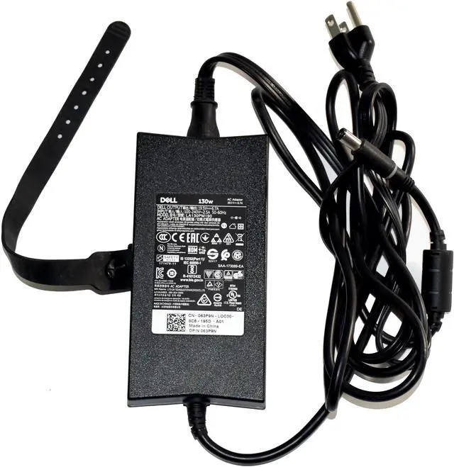 Alt view image 4 of 6 - Dell LA130PM190 130W AC Power Adapter Black 63P9N 063P9N