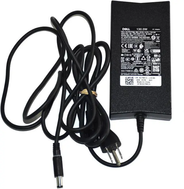 Alt view image 4 of 6 - Dell LA130PM190 130W 19.5V AC Power Adapter GYWCG 0GYWCG