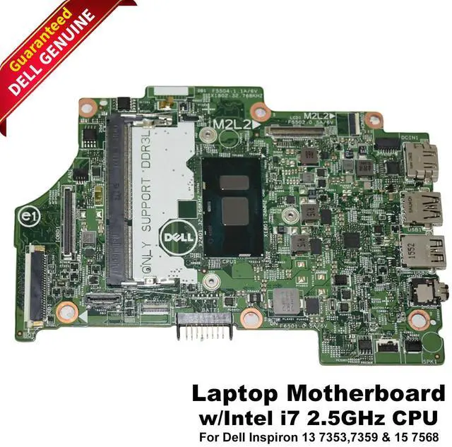 Main image of Dell Inspiron 13 7353, 7359 & 15 7568 Laptop Motherboard w/Intel i7 2.5 GHz CPU H8C9M