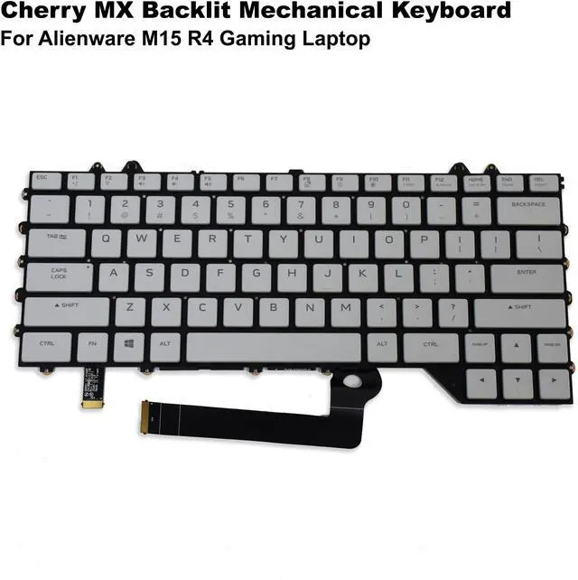 Alt view image 2 of 5 - Dell Alienware M15 R4 Gaming Laptop Cherry MX Backlit Mechanical Keyboard XDPC4