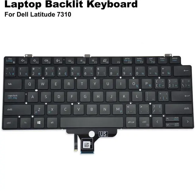 Alt view image 2 of 6 - Dell Latitude 7310 Laptop Backlit Keyboard 8J6R1 08J6R1