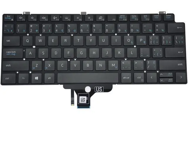 Alt view image 3 of 6 - Dell Latitude 7310 Laptop Backlit Keyboard 8J6R1 08J6R1