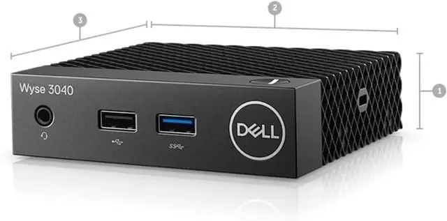 Alt view image 4 of 5 - Dell Wyse 3040 Thin Client  Intel Atom x5-Z8350, 2GB RAM, 8GB SSD, ThinOS 8.4, RJ45 Ethernet G56C0 - OEM