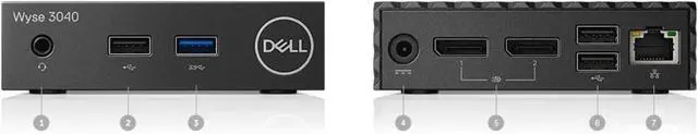 Alt view image 5 of 5 - Dell Wyse 3040 Thin Client  Intel Atom x5-Z8350, 2GB RAM, 8GB SSD, ThinOS 8.4, RJ45 Ethernet G56C0 - OEM