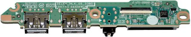 Alt view image 3 of 5 - Dell G Series G3 3500 & G5 5500 SD Card Reader Audio USB Port IO Circuit Board 9D1Y5