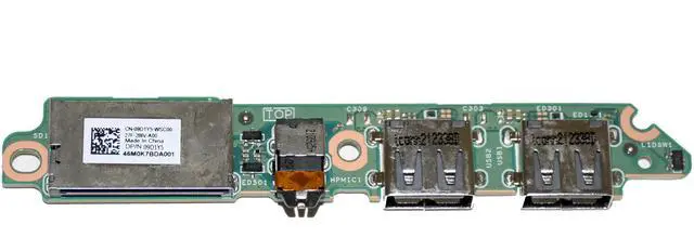 Alt view image 5 of 5 - Dell G Series G3 3500 & G5 5500 SD Card Reader Audio USB Port IO Circuit Board 9D1Y5