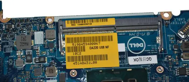 Alt view image 4 of 6 - Dell Latitude 7290 Intel Core i3-8130U 3.4 GHz Laptop Motherboard WG7Y9
