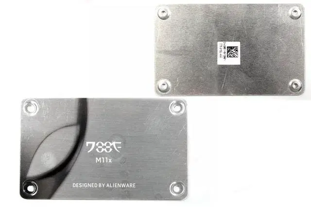 Alt view image 2 of 4 - Dell Alienware M11X R1 & R2 Laptop Metal Plate Name Badge Replacement 85YK9