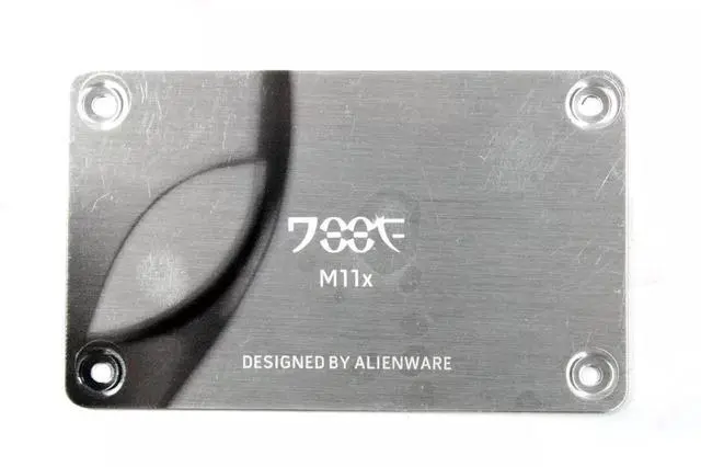 Alt view image 3 of 4 - Dell Alienware M11X R1 & R2 Laptop Metal Plate Name Badge Replacement 85YK9