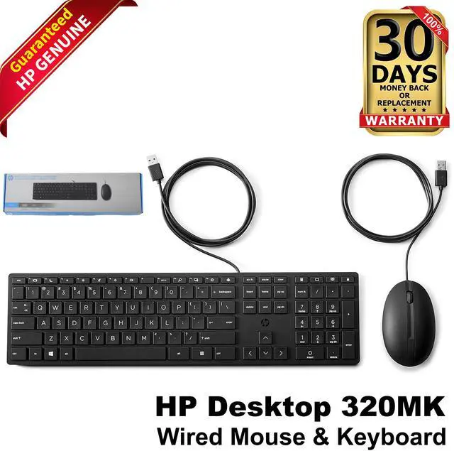 Main image of HP 320MK Wired Desktop Mouse and Keyboard Combo 9SR36AA