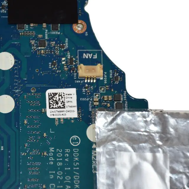 Alt view image 6 of 6 - Dell Inspiron G5 5587 & G7 7588 Intel Core i7-8750H GeForce GTX 1060 Gaming Laptop Motherboard TM9WY