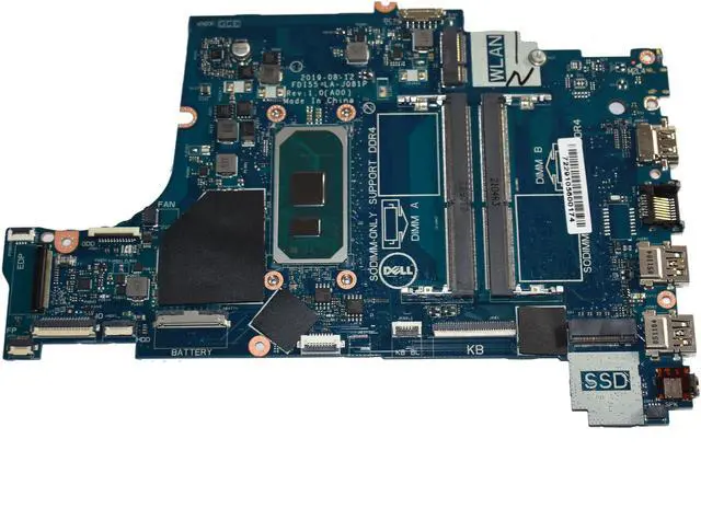 Alt view image 4 of 6 - Dell Inspiron 3593 Intel Core i7-1065G7 Laptop Motherboard 04C38