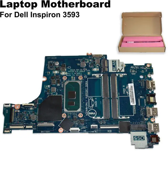 Alt view image 2 of 6 - Dell Inspiron 3593 Intel Core i7-1065G7 Laptop Motherboard 04C38