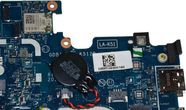 Alt view image 4 of 6 - Dell Latitude 3120 Intel Celeron N5100 1.1GHz Quad Core 4GB RAM Laptop Motherboard M0JC3