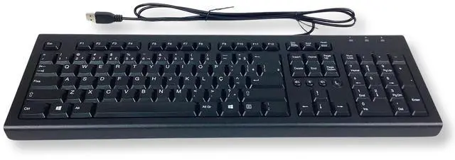 Alt view image 3 of 6 - HP USB Wired Desktop Keyboard Portuguese, Brazillian 697737-202