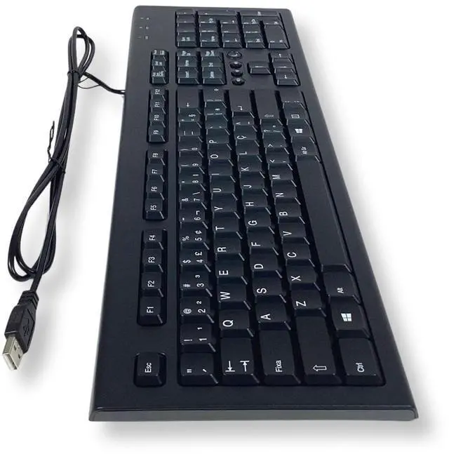 Alt view image 4 of 6 - HP USB Wired Desktop Keyboard Portuguese, Brazillian 697737-202