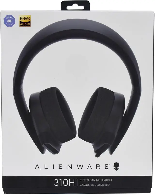 Alt view image 5 of 6 - Dell Alienware Stereo PC Gaming Headset AW310H: 50mm Hi-Res Drivers - Sports Fabric Memory Foam Earpads - Works with PS4, Xbox One & Switch via 3.5mm Jack RTCMY