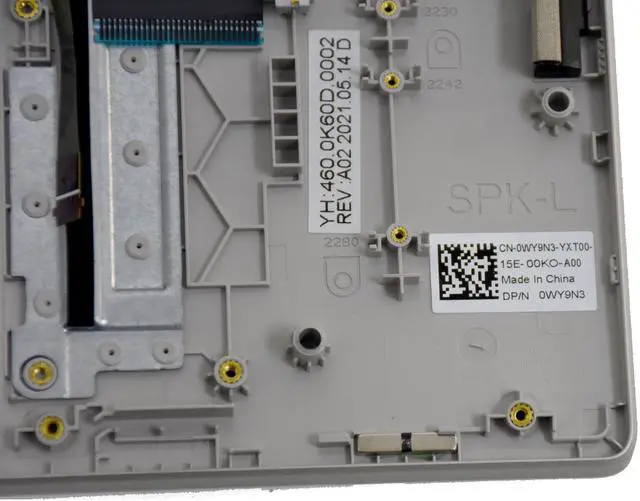 Alt view image 5 of 6 - Dell Inspiron 5406 2-in-1 Backlit Keyboard Palmrest Assembly VJ41D