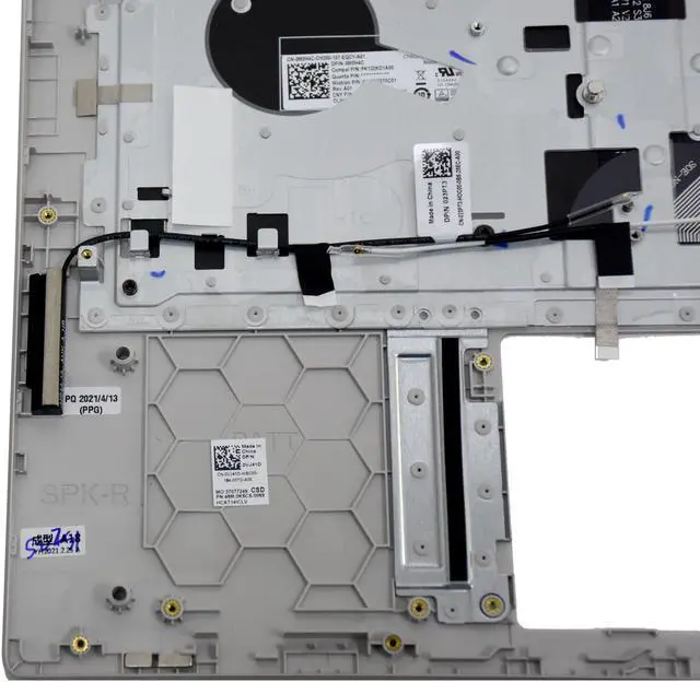 Alt view image 6 of 6 - Dell Inspiron 5406 2-in-1 Backlit Keyboard Palmrest Assembly VJ41D