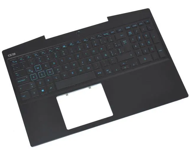 Alt view image 4 of 6 - Dell G Series G5 5500 Palmrest Backlit Spanish Keyboard Assembly 3T5PH