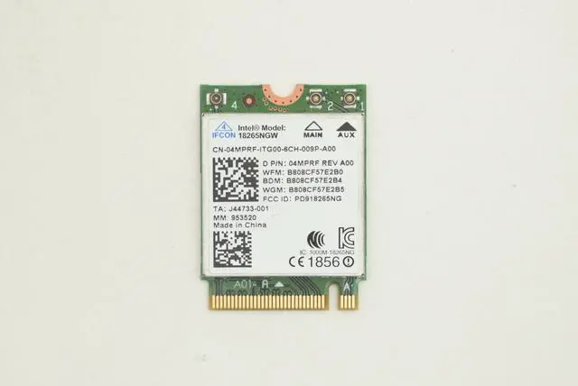 Main image of Dell Intel Tri-Band Wireless-AC BlueTooth WLAN WiFi Card 4MPRF