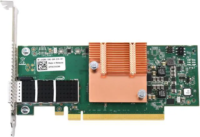 Alt view image 2 of 5 - Dell Intel 100GB/s Single Port Host Fabric Interface PCI-Ex16 1VCRR