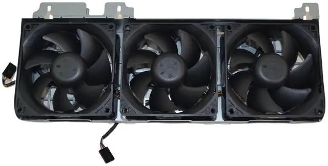 Alt view image 4 of 5 - Dell Precision T3610 T5610 Triple Front Cooling Fan Assembly 1B33FUE00 4-Pin PWM MW96M - OEM