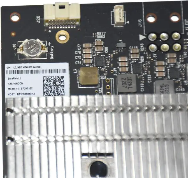 Alt view image 4 of 6 - Dell BlueField-2 Dual Port 25G Distributed Data Processing DPU Card JNDCM