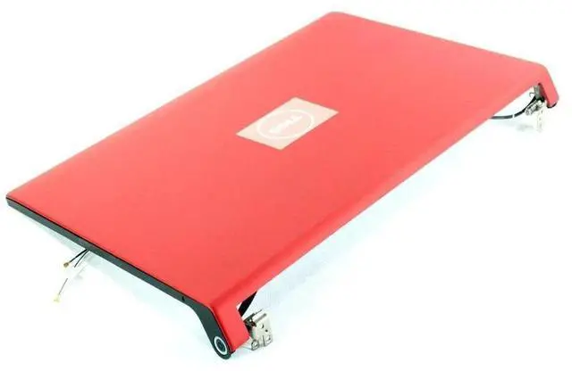 Alt view image 3 of 5 - Dell Studio 1555 1557 1558 15.6 Inches LCD Back Cover Assembly w/Hinges Red 6PNWT 06PNWT