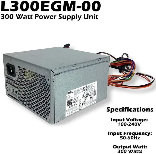 Alt view image 2 of 6 - Dell L300EGM-00 300 Watt Power Supply Unit TG7YF 0TG7YF - OEM
