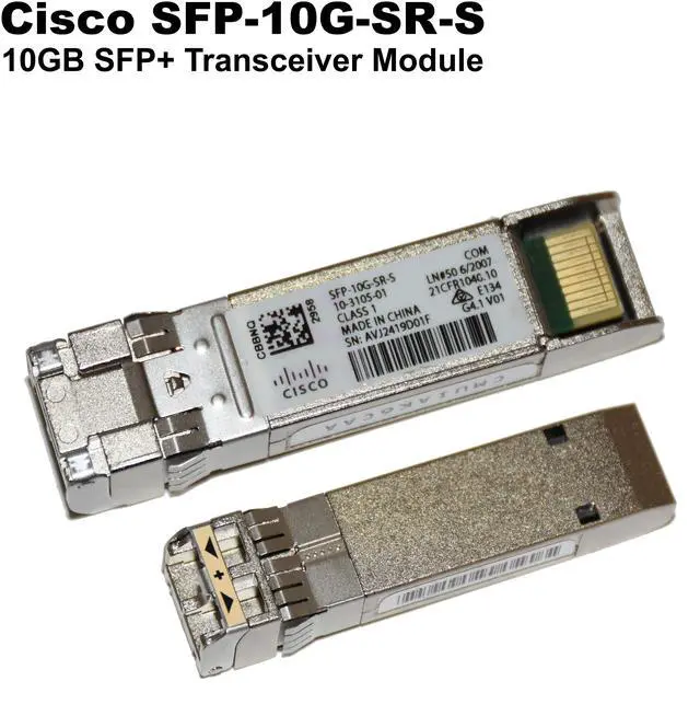 Alt view image 2 of 6 - Dell Cisco SFP-10G-SR-S 10GB SFP+ Optical Transceiver Module SFR-10G-SR