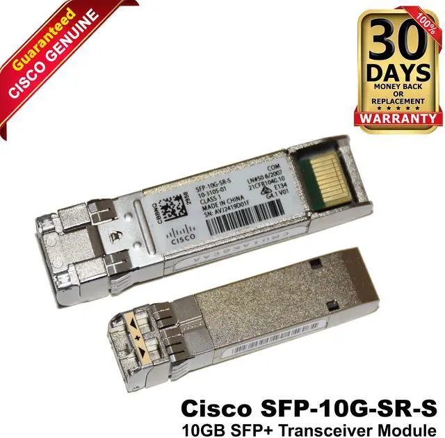 Main image of Dell Cisco SFP-10G-SR-S 10GB SFP+ Optical Transceiver Module SFR-10G-SR