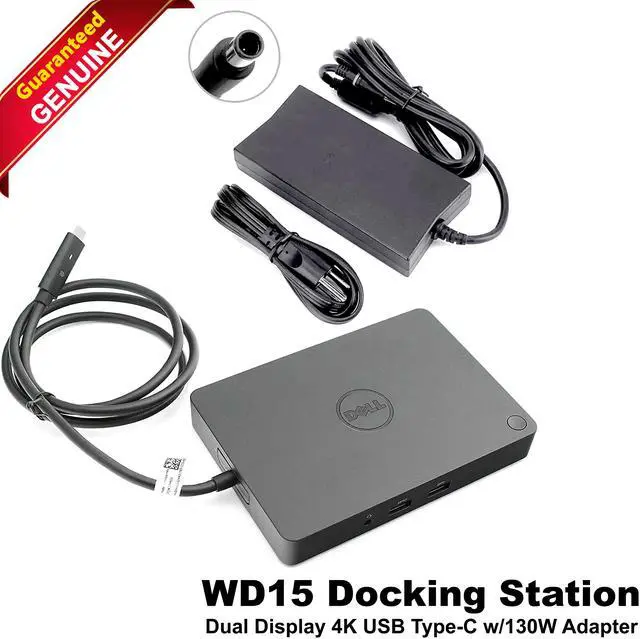 Alt view image 3 of 7 - Dell WD15 USB Type-C Docking Station 5FDDV