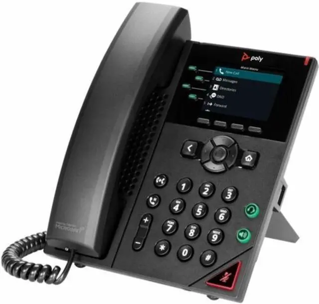 Alt view image 2 of 4 - HP Poly OBi VVX 250 IP Phone Corded Corded Desktop Wall Mountable  Black Model 89K69AA#ABA