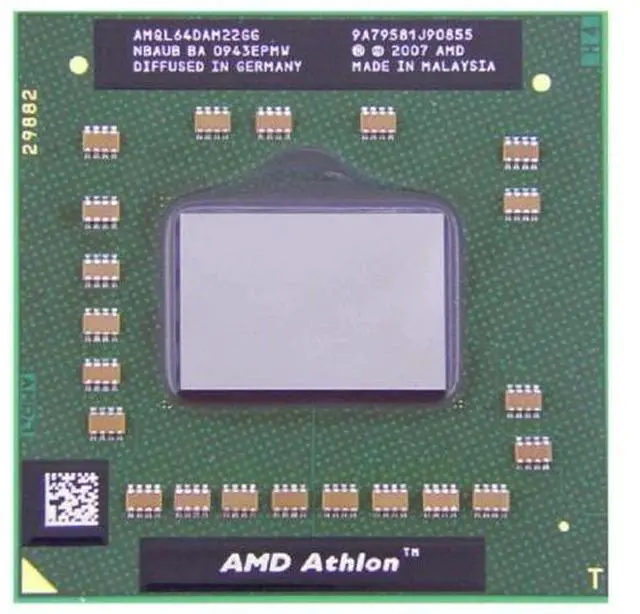Alt view image 2 of 5 - QL-60 AMD Athlon 64 X2 1.90GHZ S1G2 2-CORE Laptop CPU Processor AMQL60DAM22GG Laptop Processors