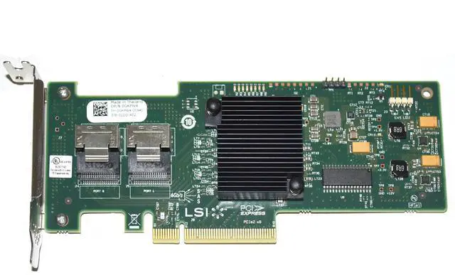 Alt view image 5 of 8 - Dell 8 Port 6Gbps SAS/SATA PCI-E HBA Low Profile LSI 9210-8i GKPW4 0GKPW4 CN-0GKPW4