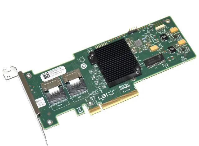 Alt view image 6 of 8 - Dell 8 Port 6Gbps SAS/SATA PCI-E HBA Low Profile LSI 9210-8i GKPW4 0GKPW4 CN-0GKPW4