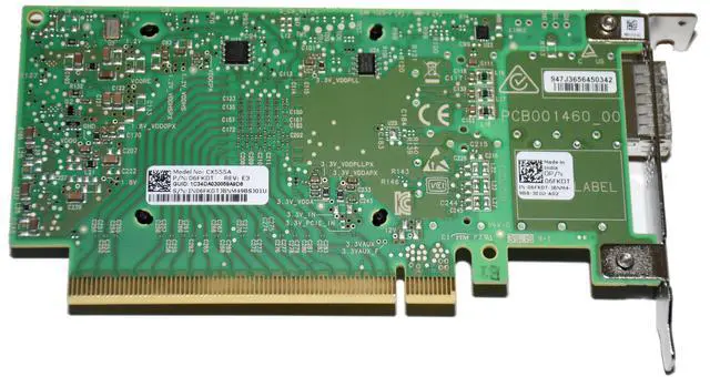 Alt view image 7 of 7 - Dell 6FKDT Mellanox ConnectX-5 VPI CX555A Single Port 100Gb QSFP PCI-e 3.0 X16 Network Adapter LP Ref