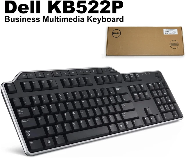 Alt view image 3 of 8 - Dell KB813-BK-US Keyboard with Smart Card Reader - USB - 104-Keys - Black