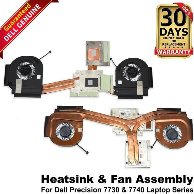 Alt view image 2 of 7 - 59N74 Dell Precision 7740 Genuine OEM Heatsink Fan Assembly