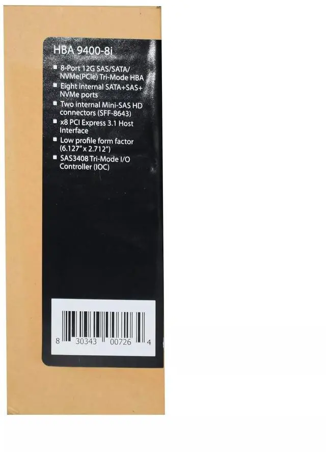 Alt view image 4 of 9 - LSI Broadcom 9400-8i 12Gb/s Tri-Mode SAS SATA PCI-e Hot Bus Adapter