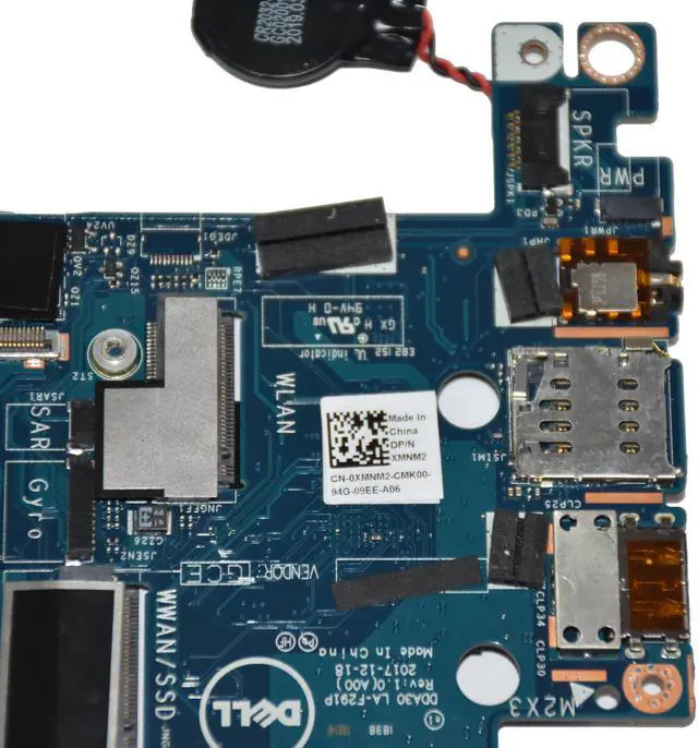 Alt view image 8 of 8 - XMNM2 Latitude 7390 Motherboard w/ i5-8250u CPU 8GB