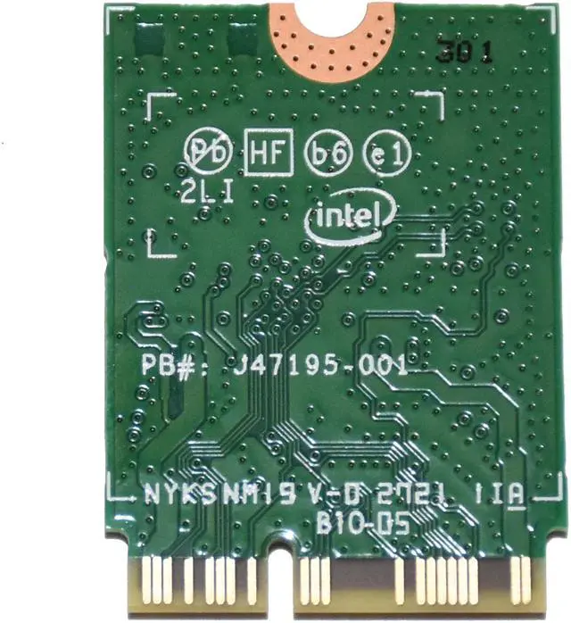 Alt view image 5 of 5 - Intel 9560NGW R WIRELESS-AC 9560 PCI-E M.2 Wlan Bluetooth 5.1 Wifi Card Vhxrr Laptop Wireless Cards - Wifi