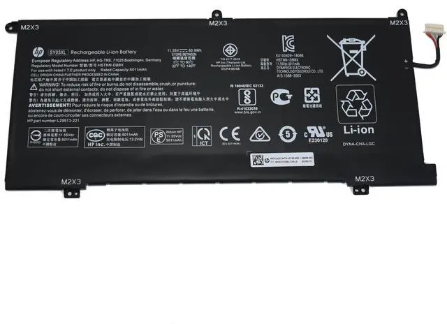 Alt view image 5 of 7 - SY03XL New Battery for HPChromebook X360 14 G1 / X360 14-DA / X360 14-DA0011DX / X360 14-DA0021NR Series HSTNN-DB8X L29913-221 L29913-2C1 L29959-002 L29959-005
