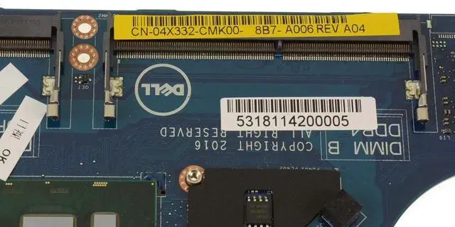 Alt view image 5 of 6 - CDM60 LA-E071P 4X332 Laptop Motherboard For Latitude 12 5280 E5280 Series w/ I7-7600U CN-04X332 4X332 Mainboard 100% Tested