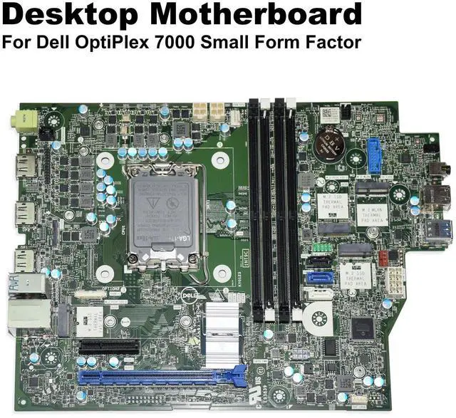 Alt view image 3 of 8 - Dell 4H8YK Optiplex 7000 SSF (Small Form Factor) Desktop Motherboard - Intel FCLGA1700 Socket - Q670 Chipset - 4-Slot DDR4 Compatible Memory - 1.0GbE - M.2 PCIe NVMe Gen 4 / SATA AHCI