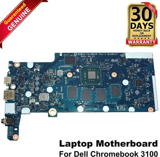Alt view image 3 of 9 - Dell Chromebook 3100 Laptop Motherboard Mainboard 1Y3PF 01Y3PF