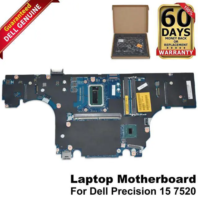 Alt view image 2 of 8 - CAP00 LA-E311P Dell Precision 7520 Intel Xeon E3-1545M V5 CPU Laptop Motherboard Jyfwj 0JYFWJ Laptop Motherboards